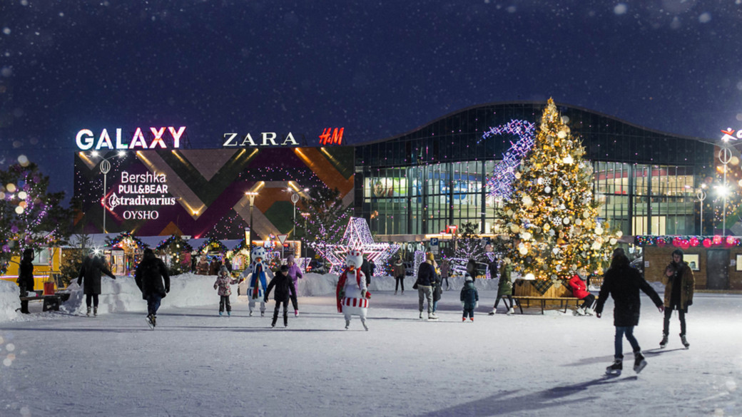 Зимний городок откроют на парковке ТЦ Galaxy в Барнауле