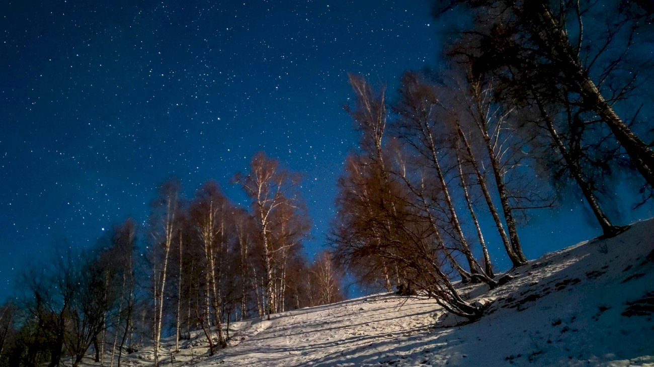 31 декабря ночь. Небо в Узбекистане ночью. Начало астрономической зимы. Фото звёзд на небе.