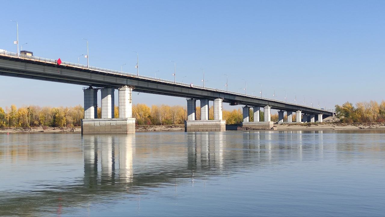 Мост через обь в барнауле