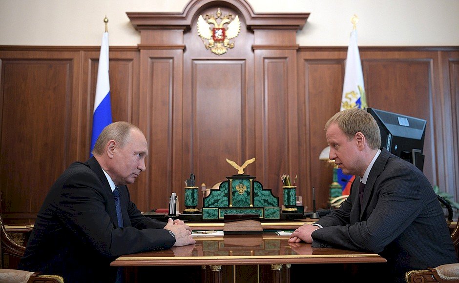 Первая встреча с президентом Владимиром Путиным в новом статусе 