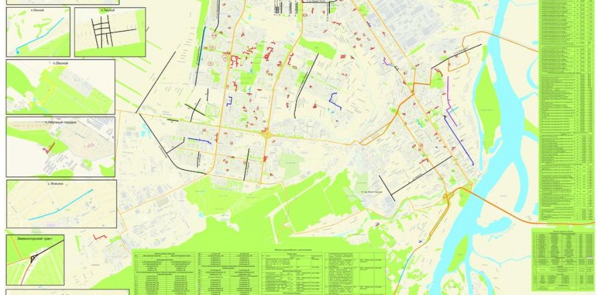 Где в Барнауле будет проходить ремонт дорог и теплотрасс в 2022 году? Карта