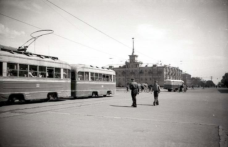Площадь Октября 50-е годы ХХ века.