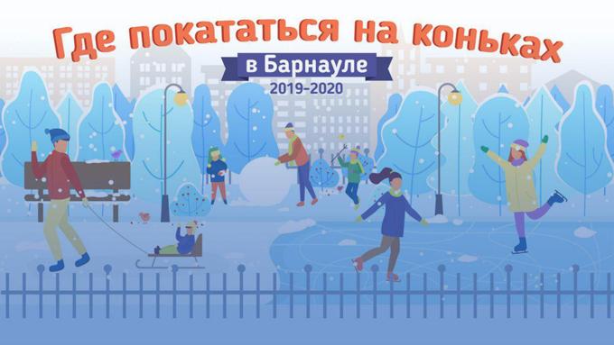 Где в Барнауле можно покататься на коньках. Инфографика