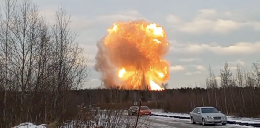 Взрыв на газопроводе прогремел под Санкт-Петербургом