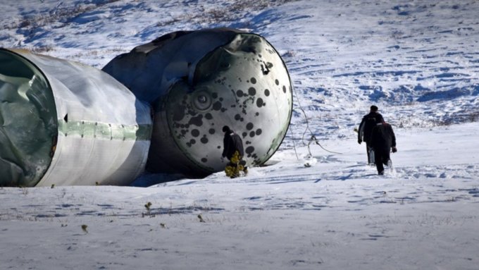 Семь огромных обломков ракетоносителей нашли на Алтае в 2020 году