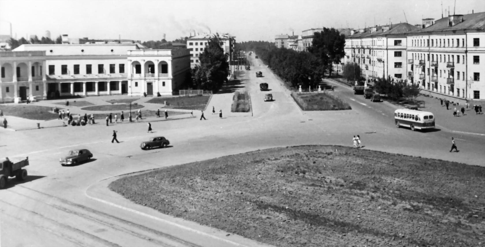 Проспект Ленина Барнаул 1950 год